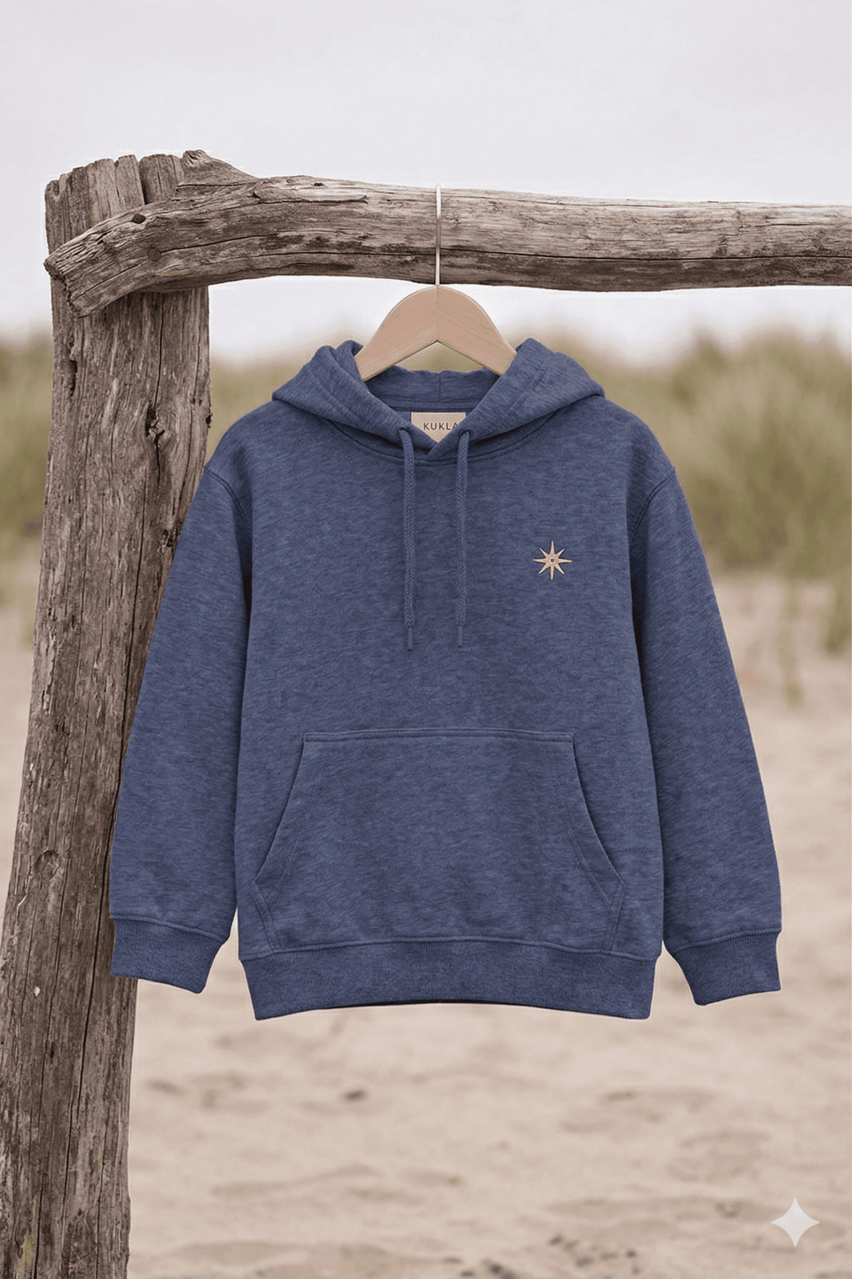 Oversized Hoodie in Deep Blue