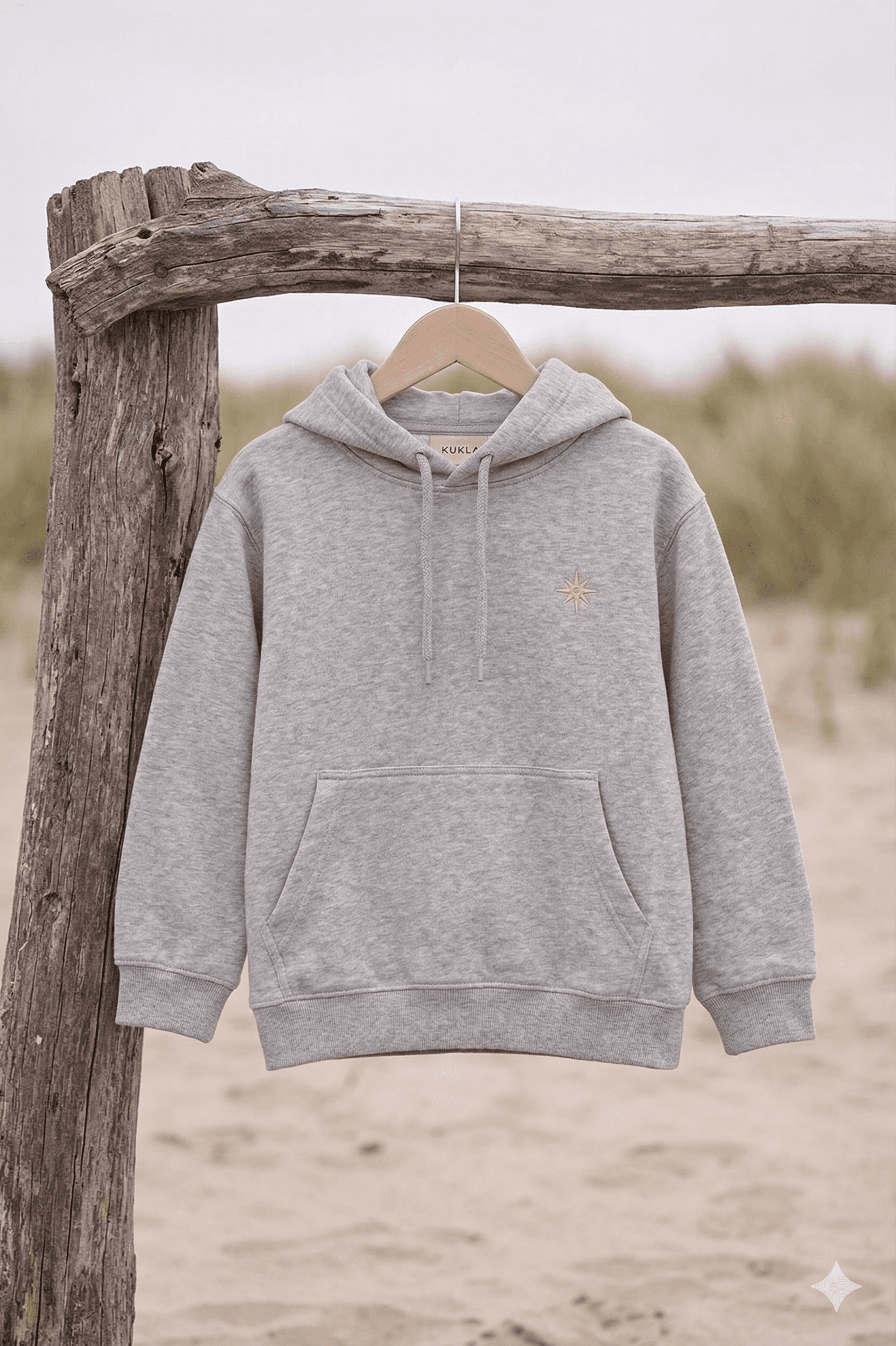 Oversized Hoodie in Heather Grey