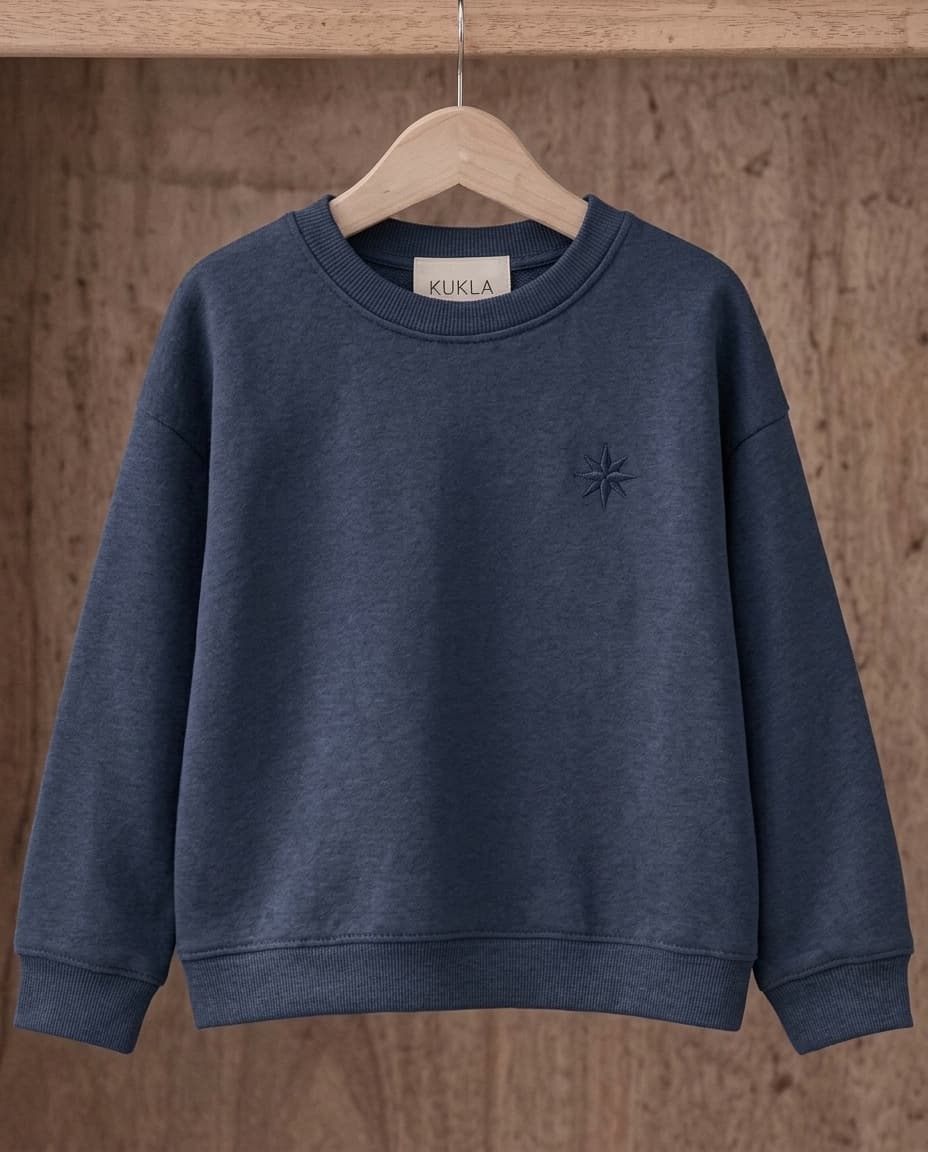 Kukla Crewneck Sweatshirt in Deep Blue