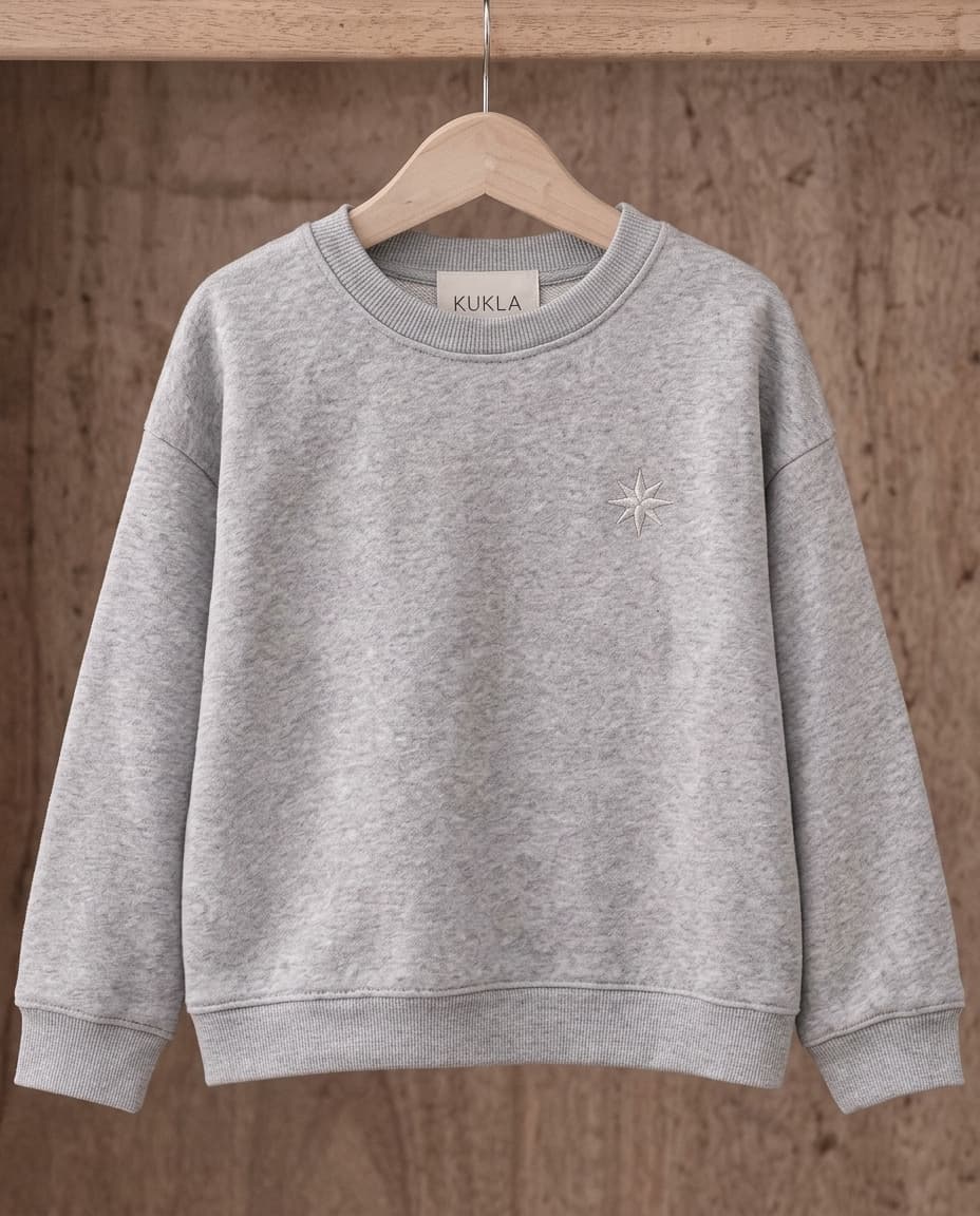 Kukla Crewneck Sweatshirt in Heather Grey