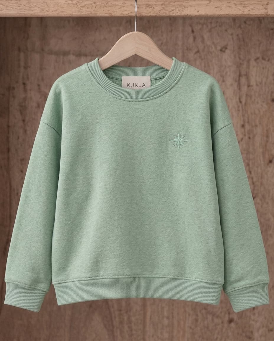 Kukla Crewneck Sweatshirt in Soft Mint