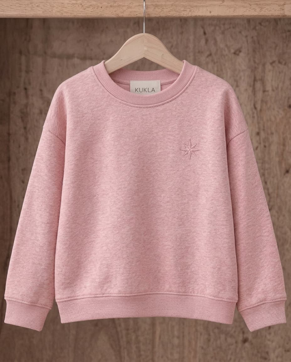 Kukla Crewneck Sweatshirt in Soft Pink