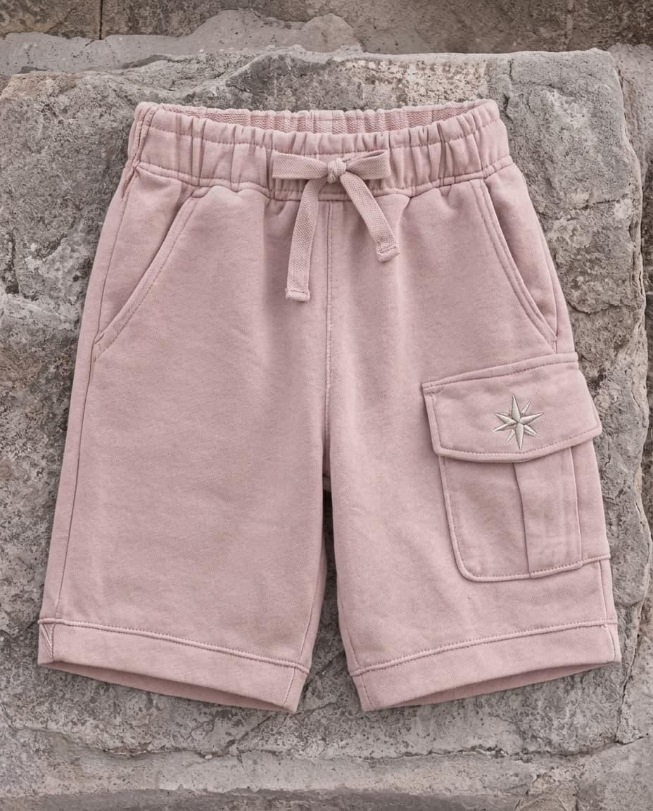 Cargo Shorts in Soft Pink